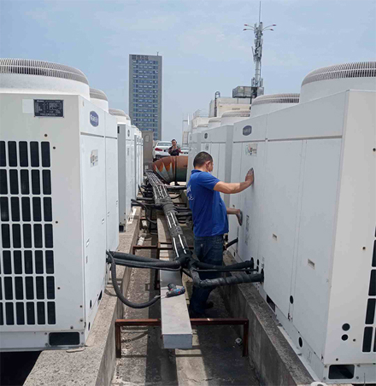 班玛中央空调制热和不制冷系统维修方法